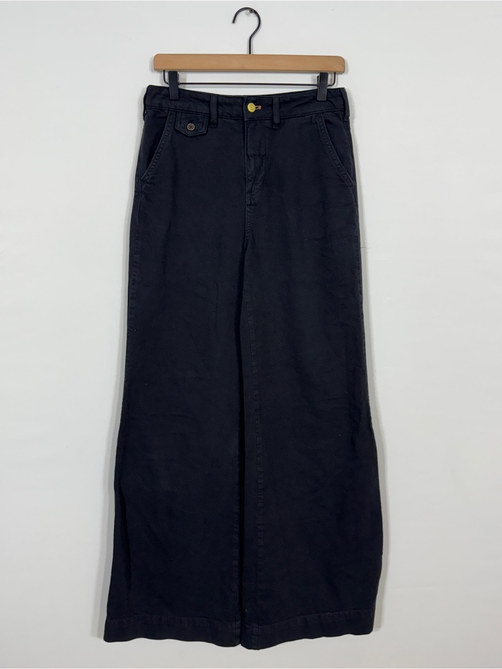 WP144 {Pilcro} Black High Rise Wide Leg Pants